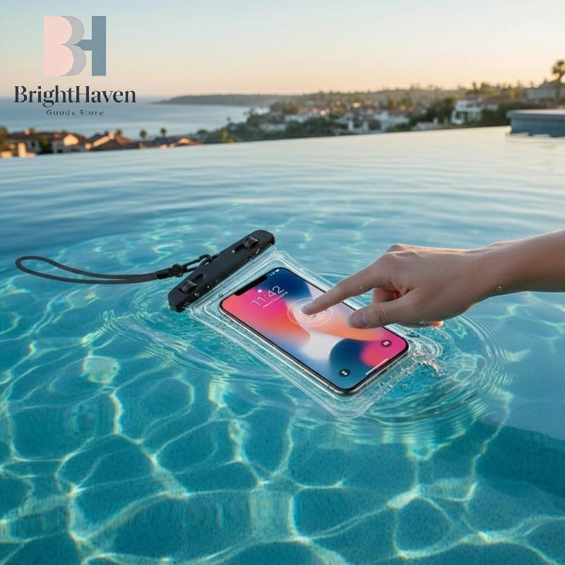 Fishing Boat Cover - Waterproof Phone Pouch Drift Diving Swimming