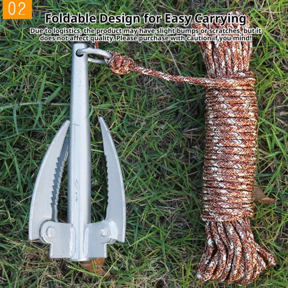 Outdoors Grappling Hook Surviv - Fishing Boat Anchor avaliação e preço