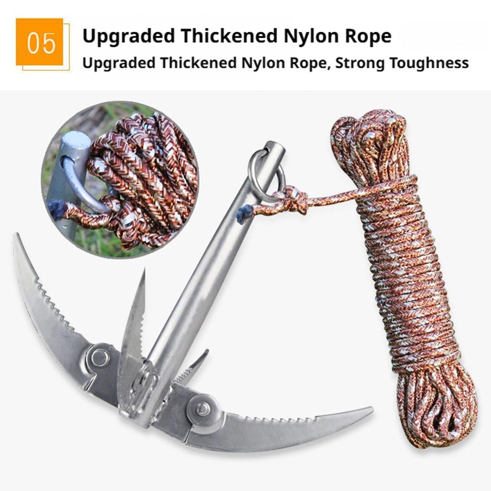 Outdoors Grappling Hook Surviv - Fishing Boat Anchor avaliação e preço