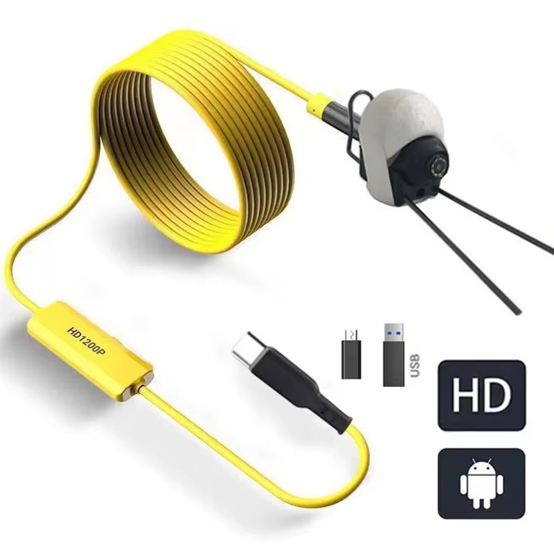 Yellow Cable Fish Finder Sonar - Fishing Boat Depth Finder avaliação e preço