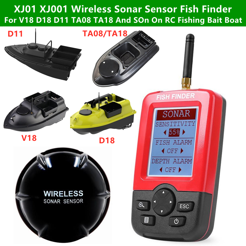 Wireless Sonar Sensor Fish Fin - Fishing Boat Depth Finder avaliação e preço