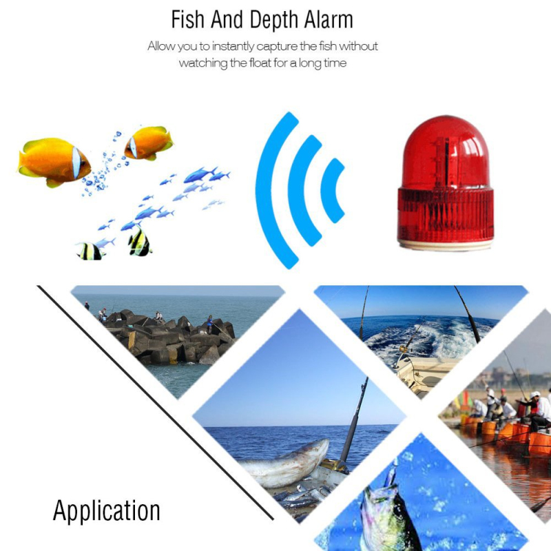 Wireless Sonar Sensor Fish Fin - Fishing Boat Depth Finder avaliação e preço