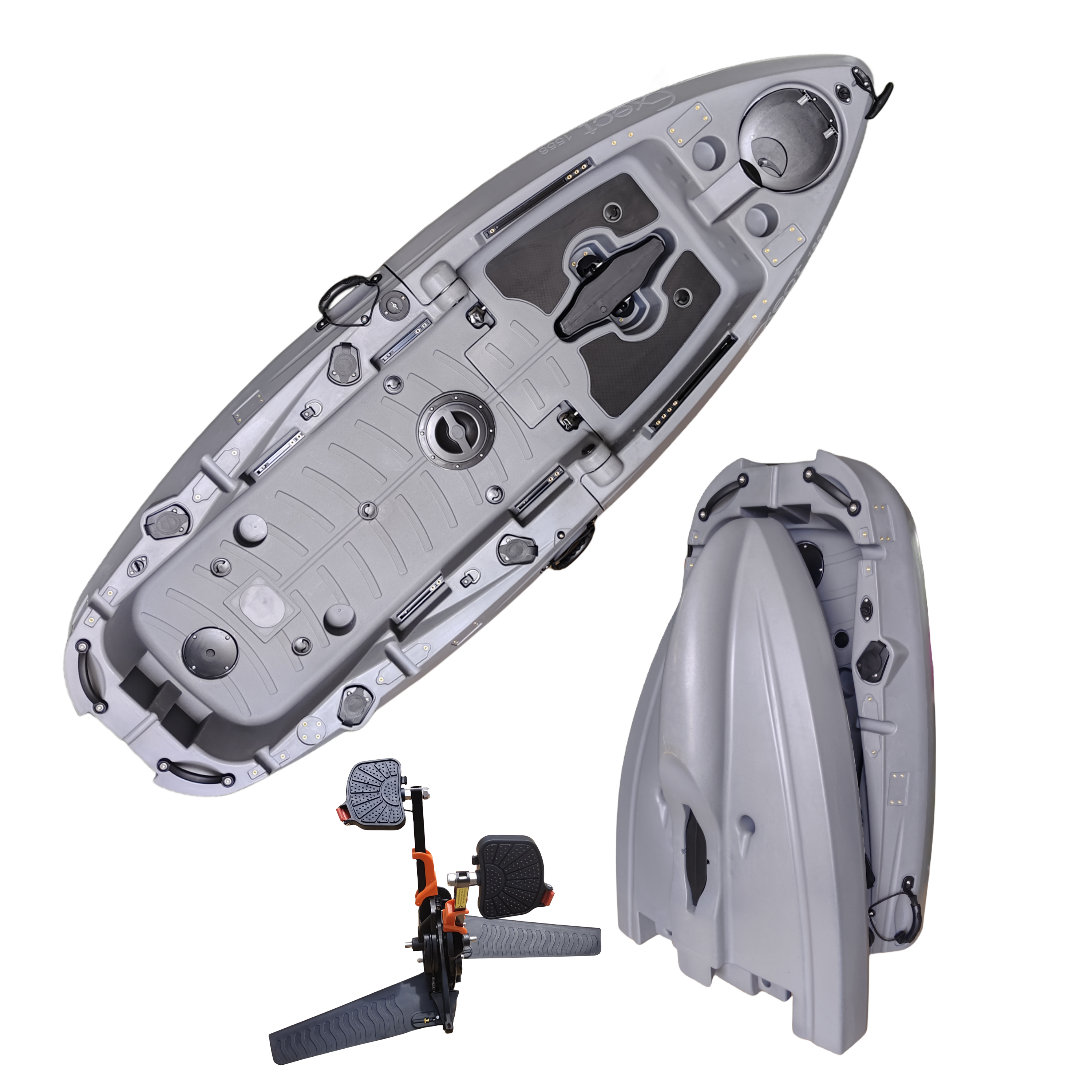 Plastic Kayak Pedal Kayak Fish - Fishing Boat Aluminum avaliação e preço