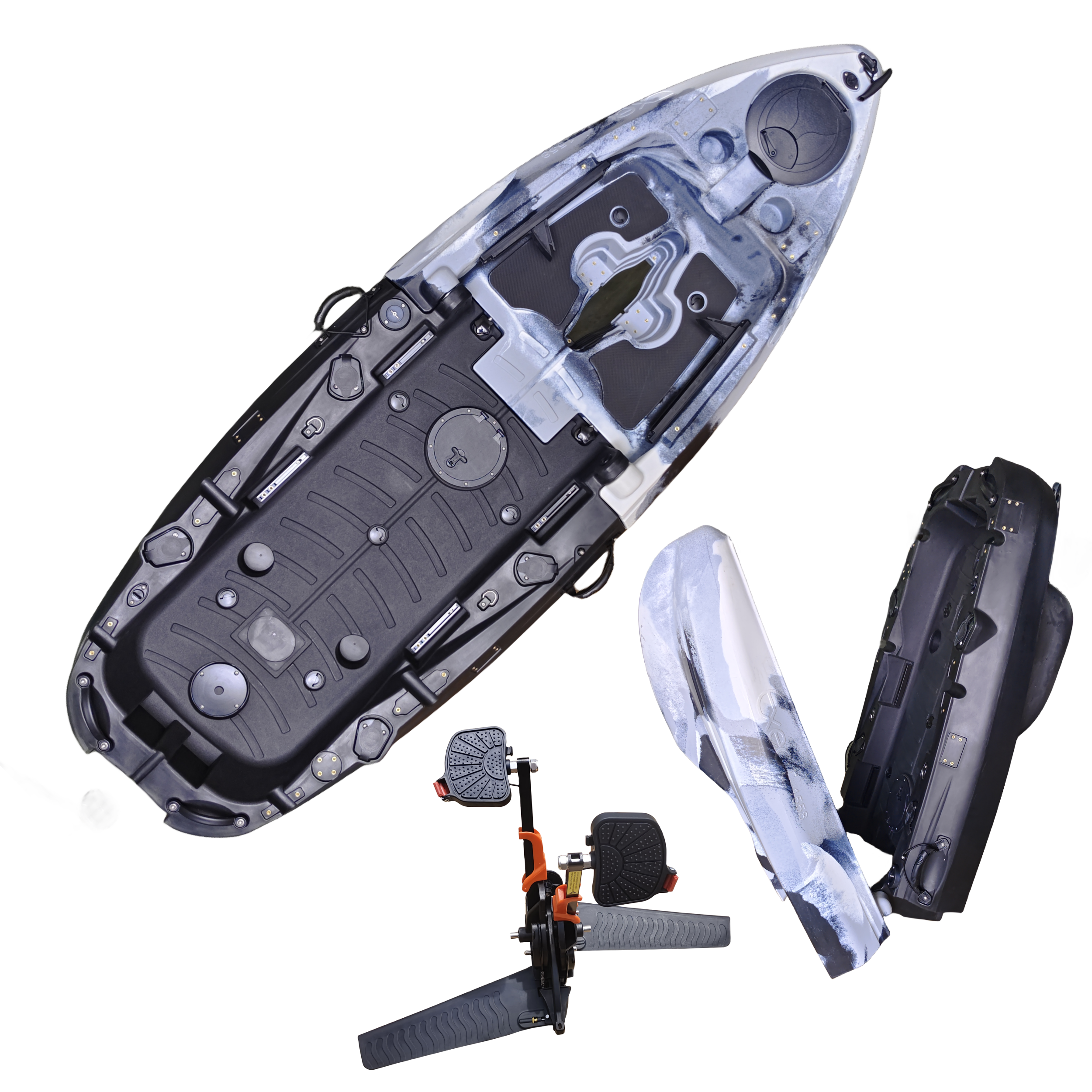 Plastic Kayak Pedal Kayak Fish - Fishing Boat Aluminum avaliação e preço