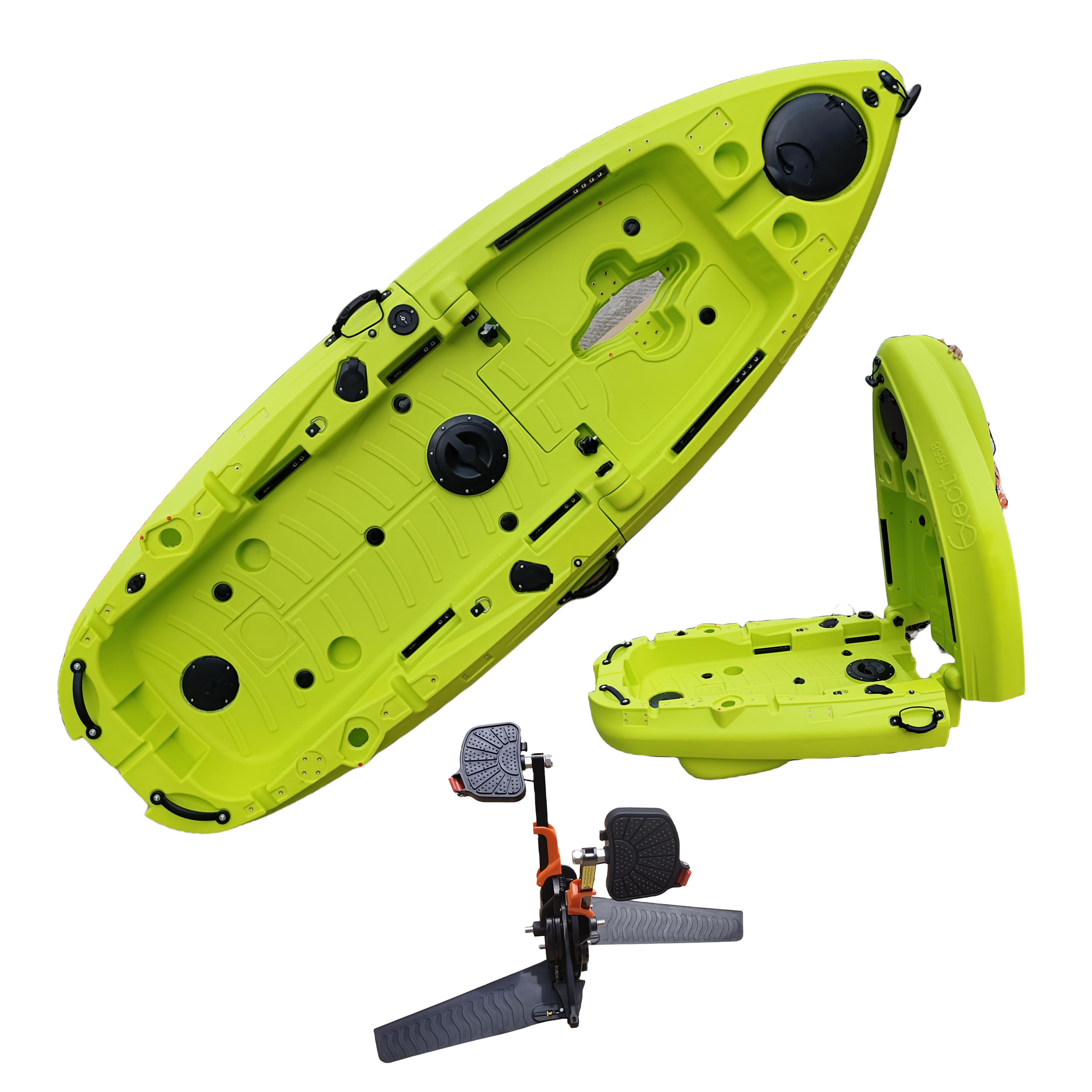 Plastic Kayak Pedal Kayak Fish - Fishing Boat Aluminum avaliação e preço