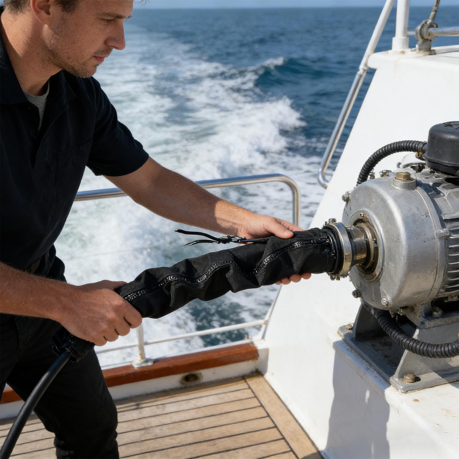 Outboard Rigging Sleeve 48 Inc - Fishing Boat Outboard Motor avaliação e preço