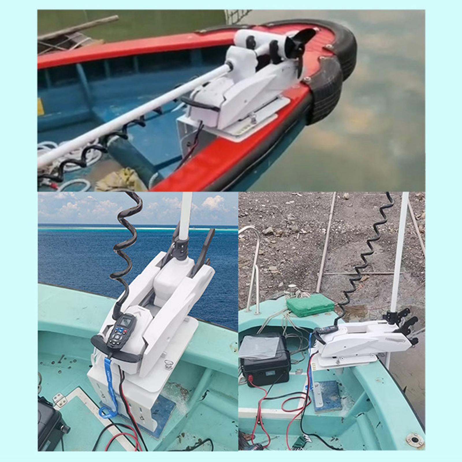 White Kayak Electric Motor Mou - Fishing Boat Trolling Motor avaliação e preço