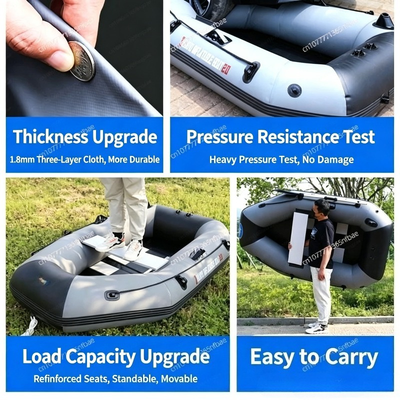1.75m Rubber Inflatable Boat A - Fishing Boat Inflatable avaliação e preço