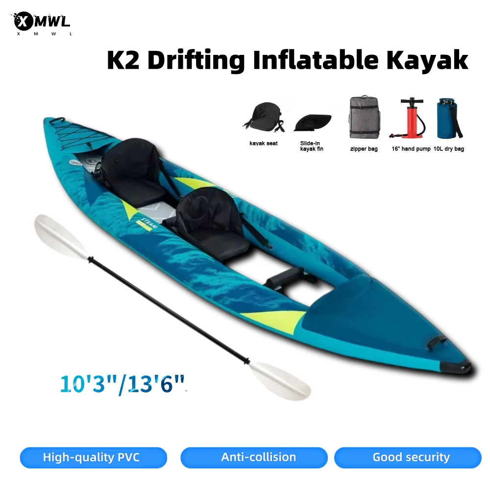 Canoe Kayak Inflatable Boat 1- - Fishing Boat Paddle avaliação e preço