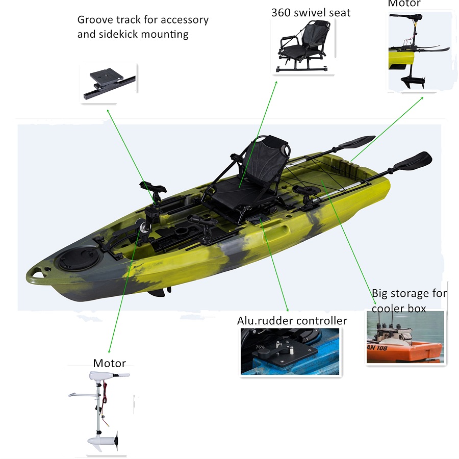 LSF Plastic Rowing Fishing Ele - Fishing Boat Paddle avaliação e preço