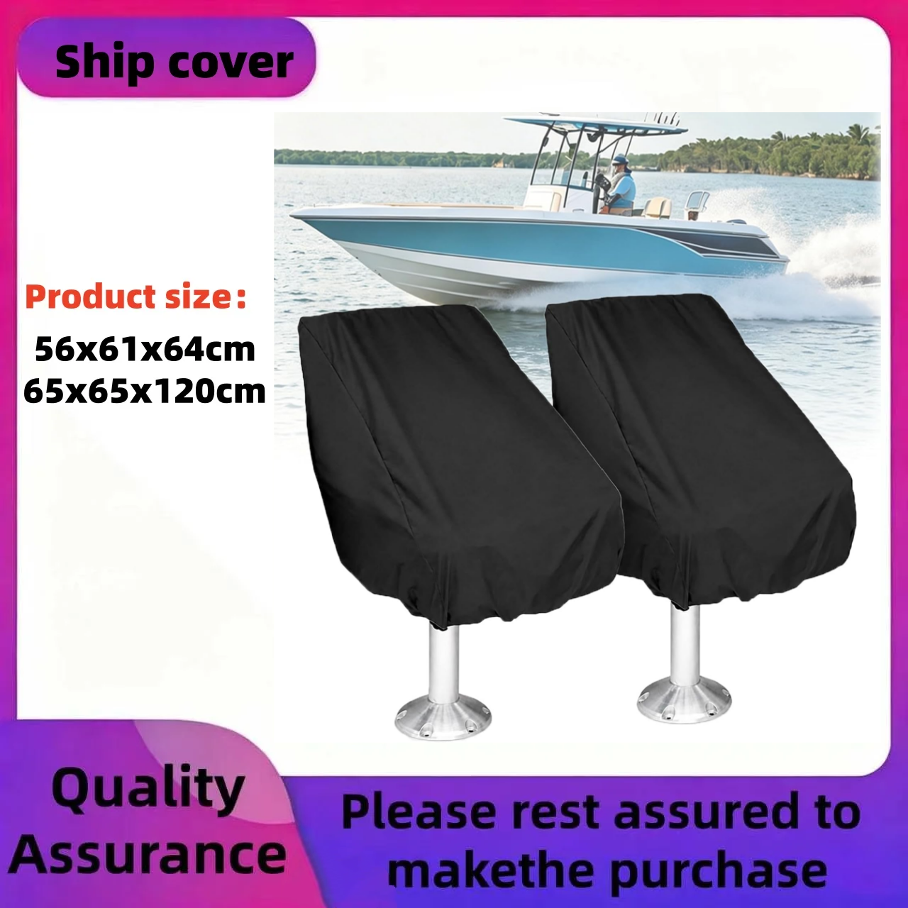 1Pcs Waterproof Boat Seat Cove - Fishing Boat Cover avaliação e preço
