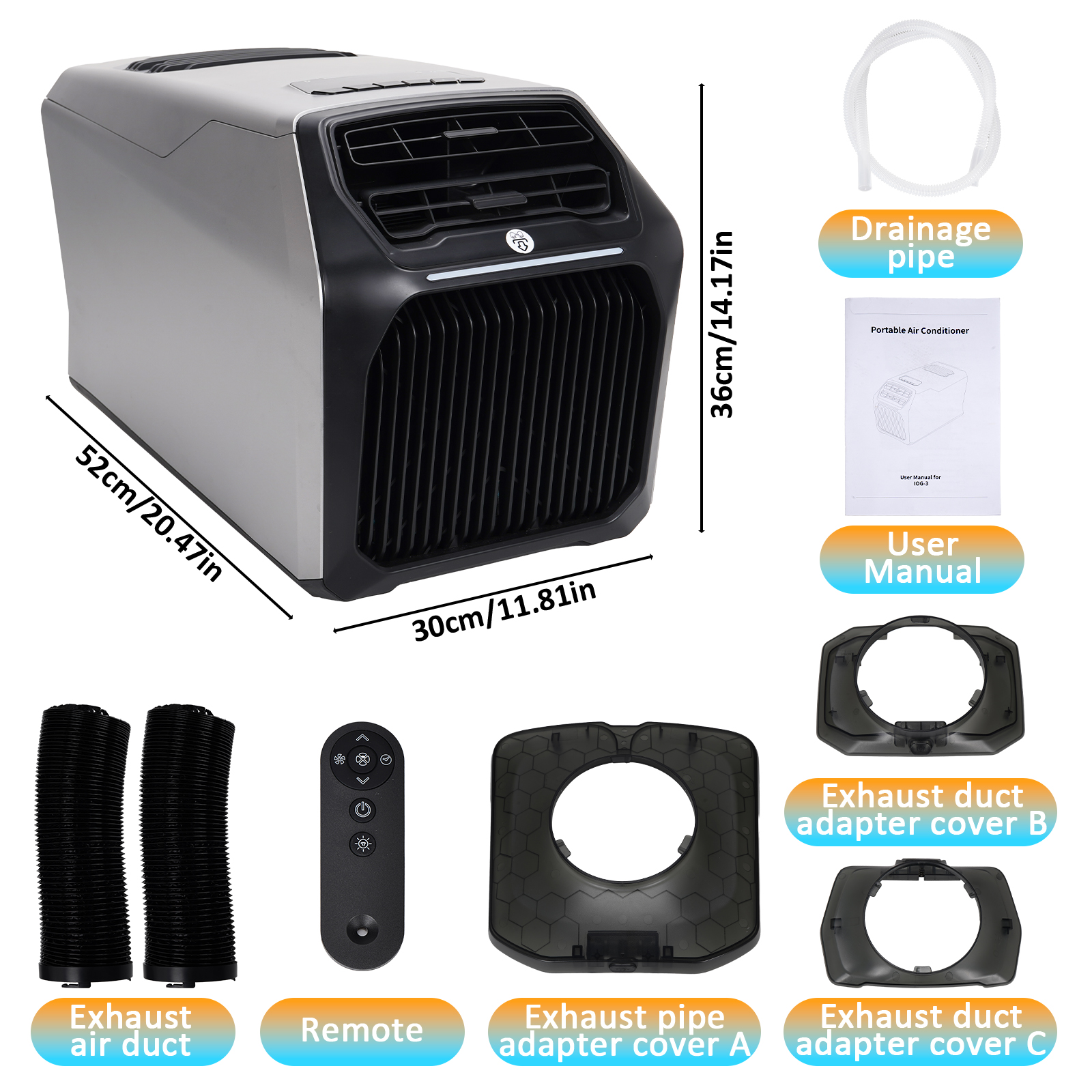 6800BTU Portable Air Condition - Fishing Boat Trailer avaliação e preço