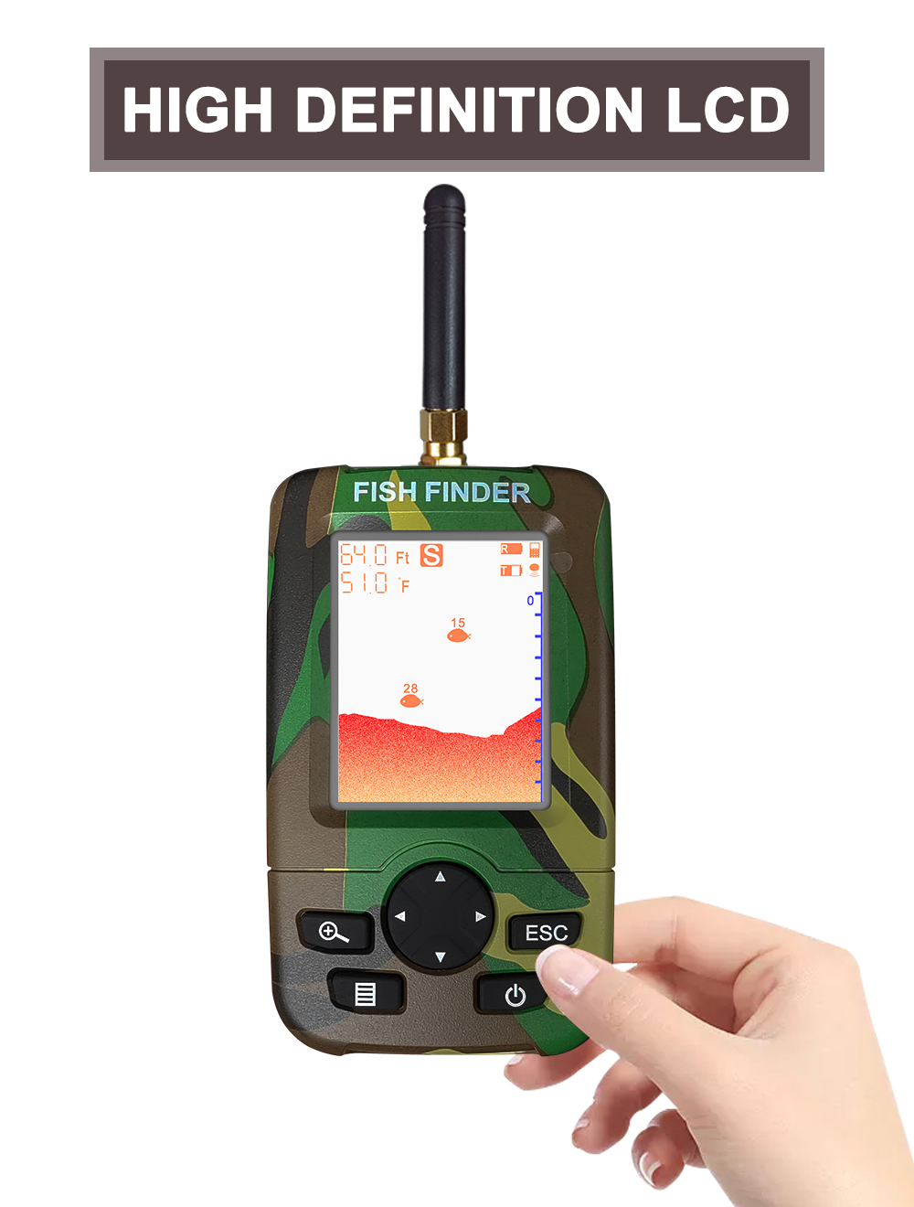 Smart Portable Sonar Fish Find - Fishing Boat Depth Finder avaliação e preço