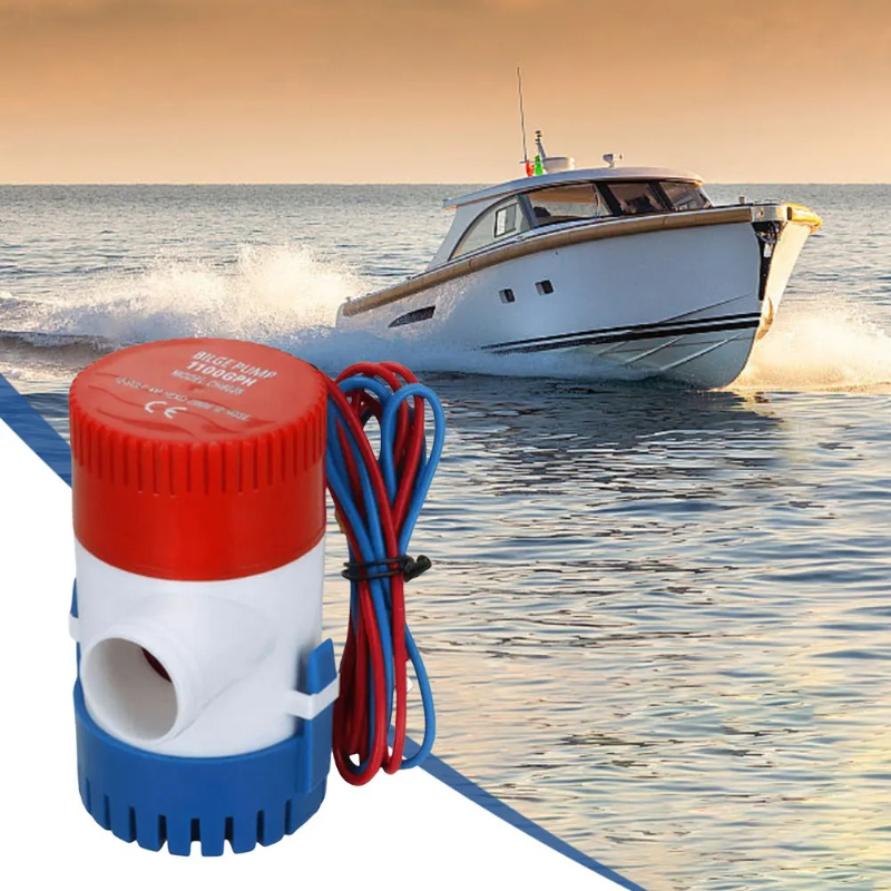 1pc 12V/24V 1100 GPH 750 GPH B - Fishing Boat Bilge Pump avaliação e preço