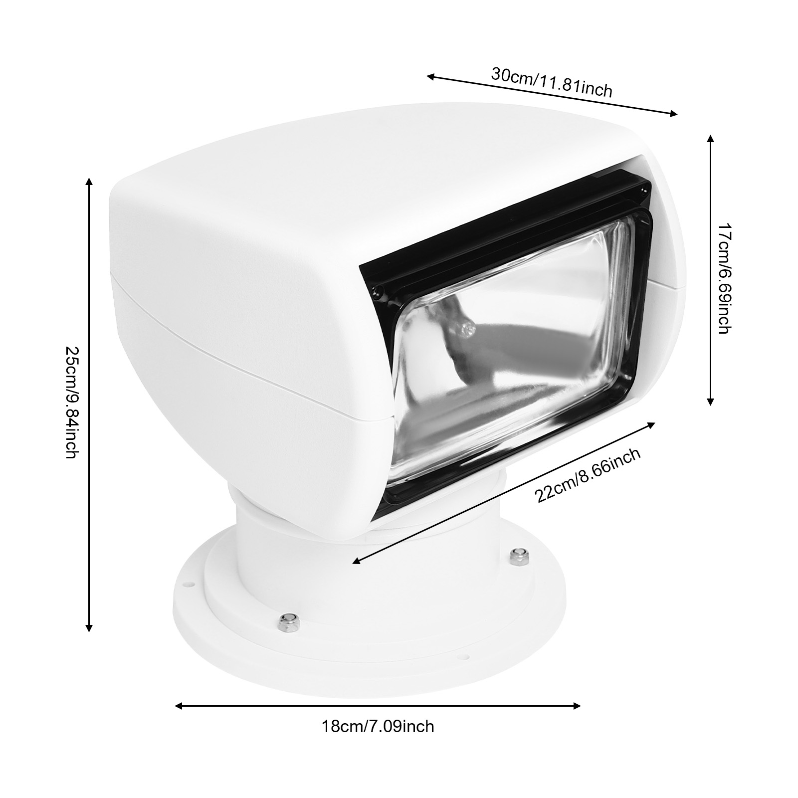 12V 100W Marine Spotlight Boat - Fishing Boat Navigation Light avaliação e preço