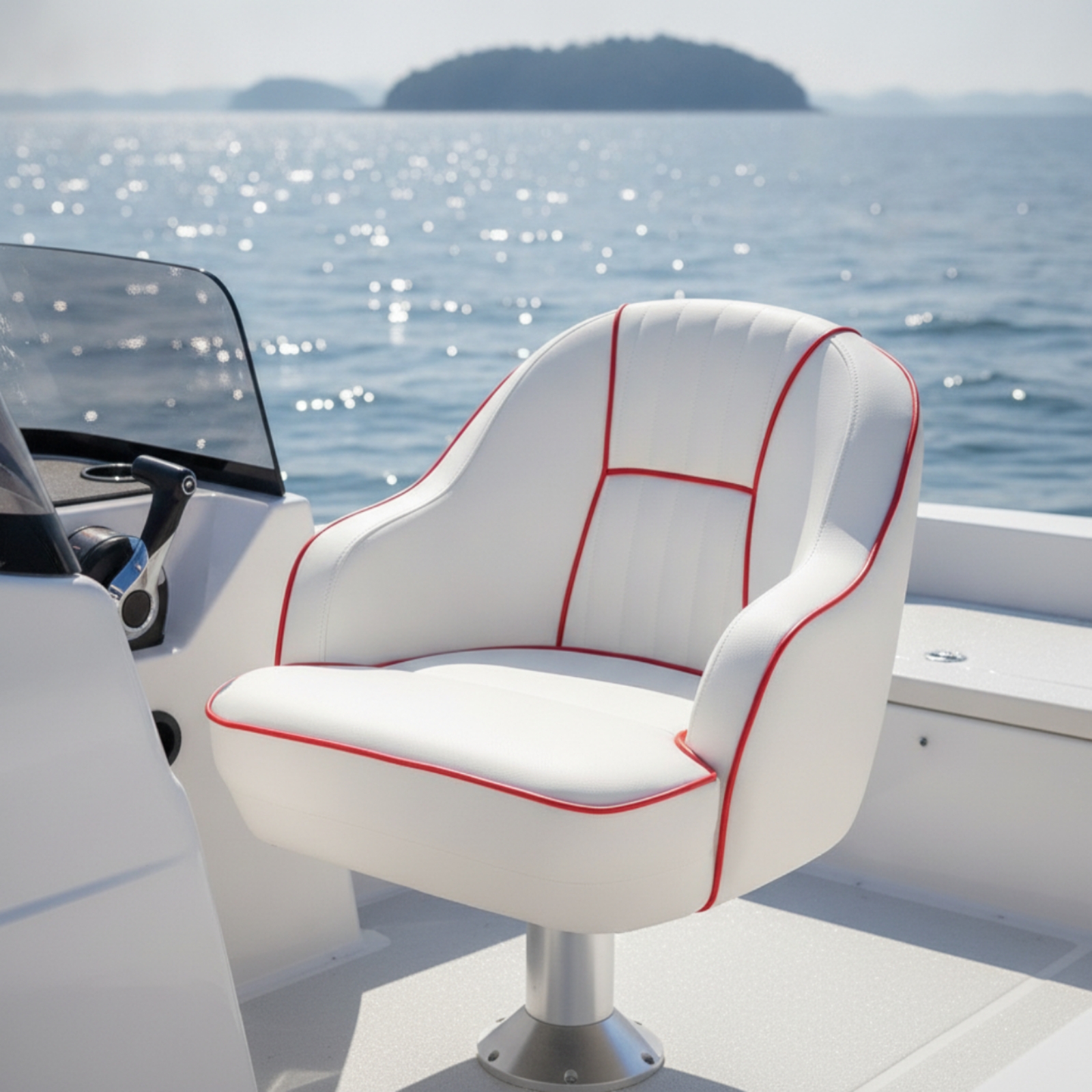 Pilot's Boat Seat Contoured He - Fishing Boat Seat avaliação e preço