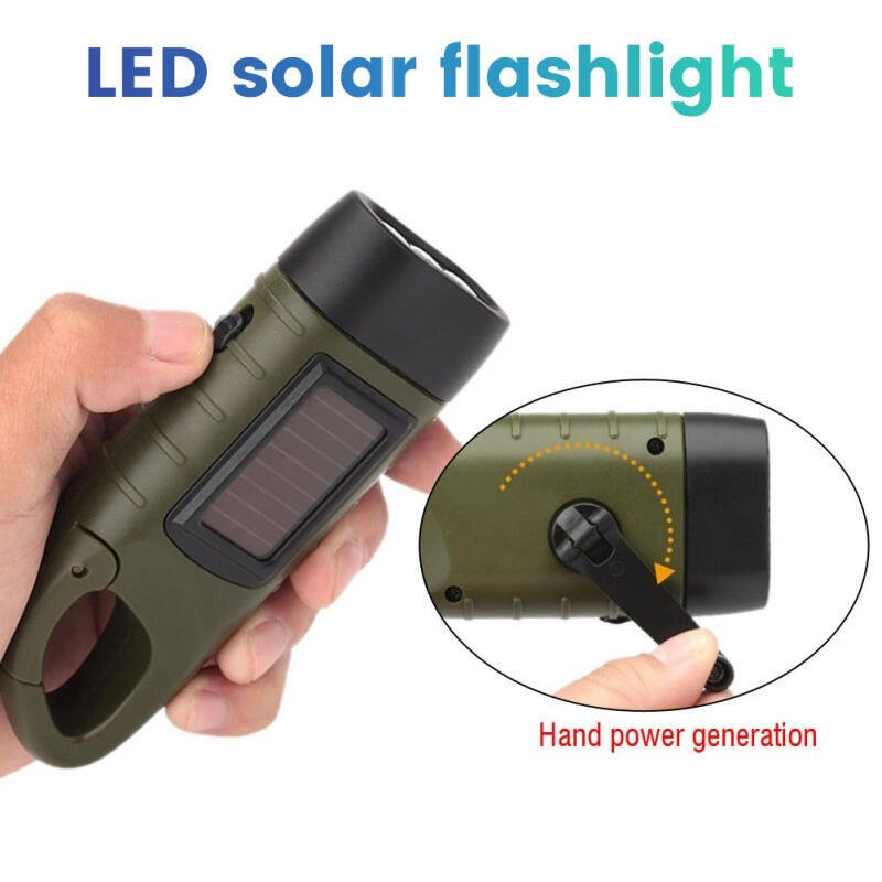 Hand Crank Solar Powered Recha - Fishing Boat Navigation Light avaliação e preço